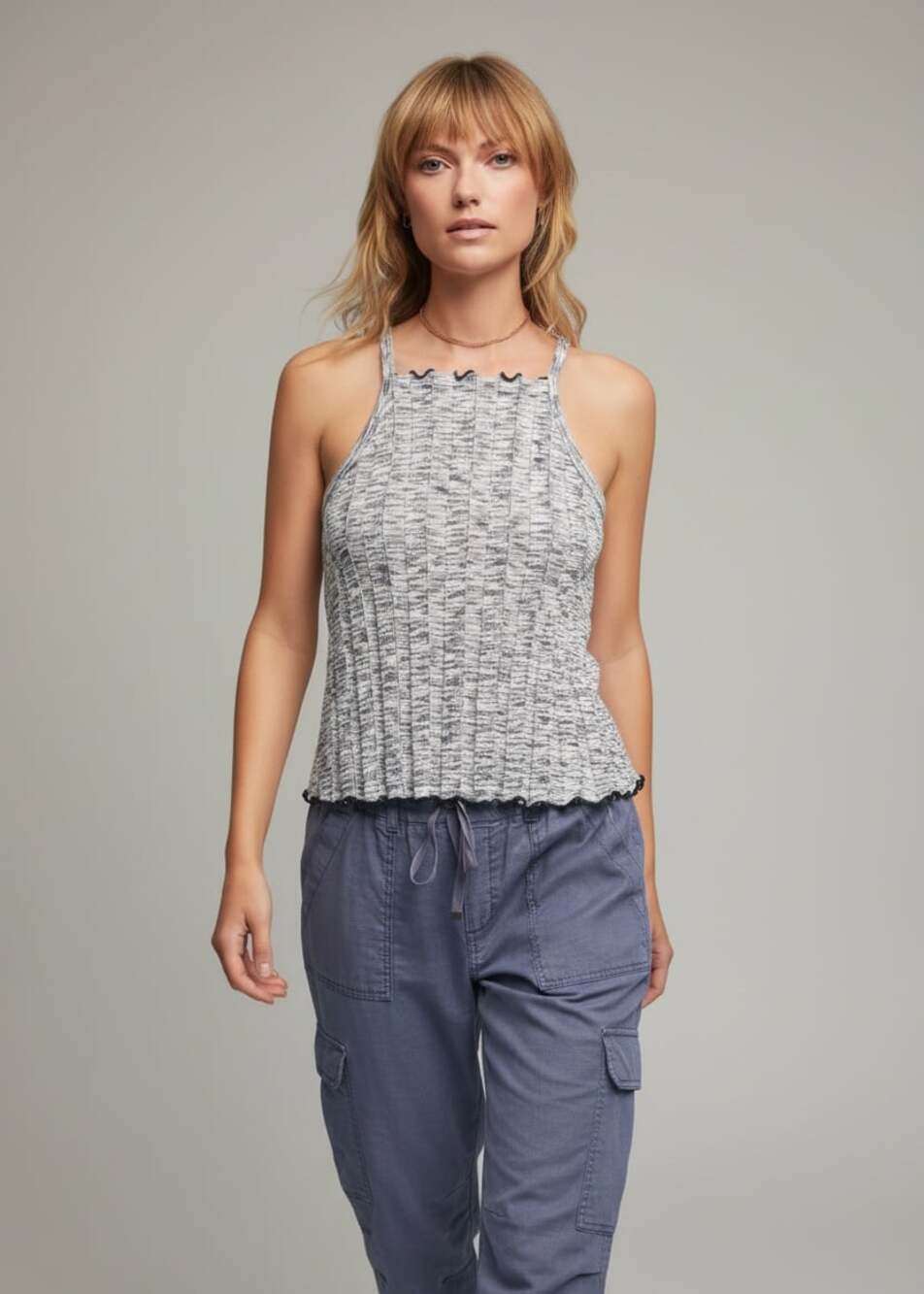 Anthropologie Akemi + Kin Kaden Ribbed Halter Top